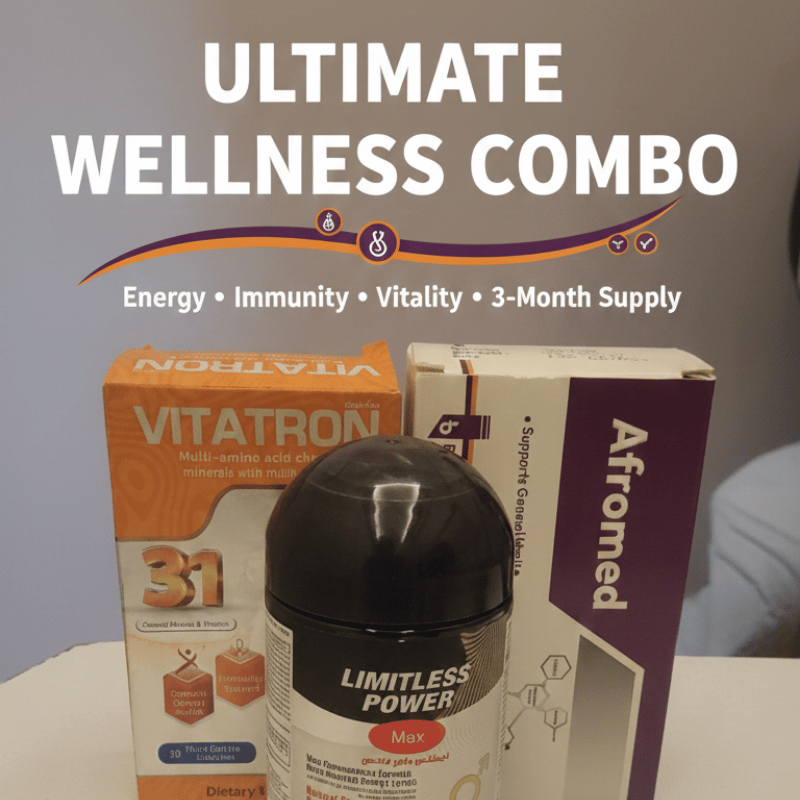 The Ultimate Wellness Combo: 1-Month Energy, Immunity & Vitality Supply